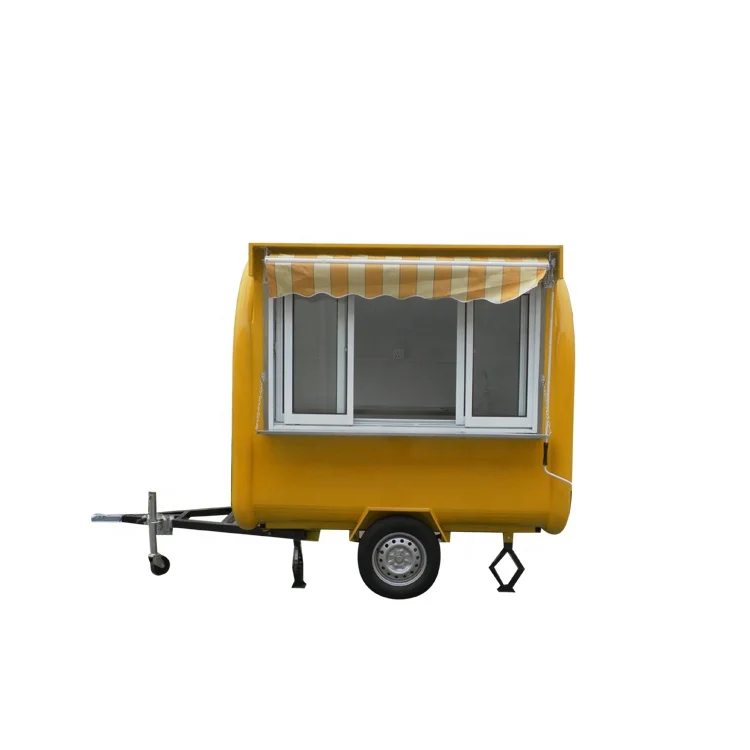 New Product in China Ice Cream Cart Trailer food with Deep Fryer