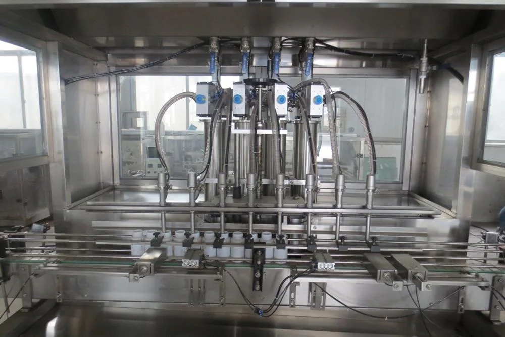 China end manufacturer full automatic machine plastic bottle linear palm oil filling production line