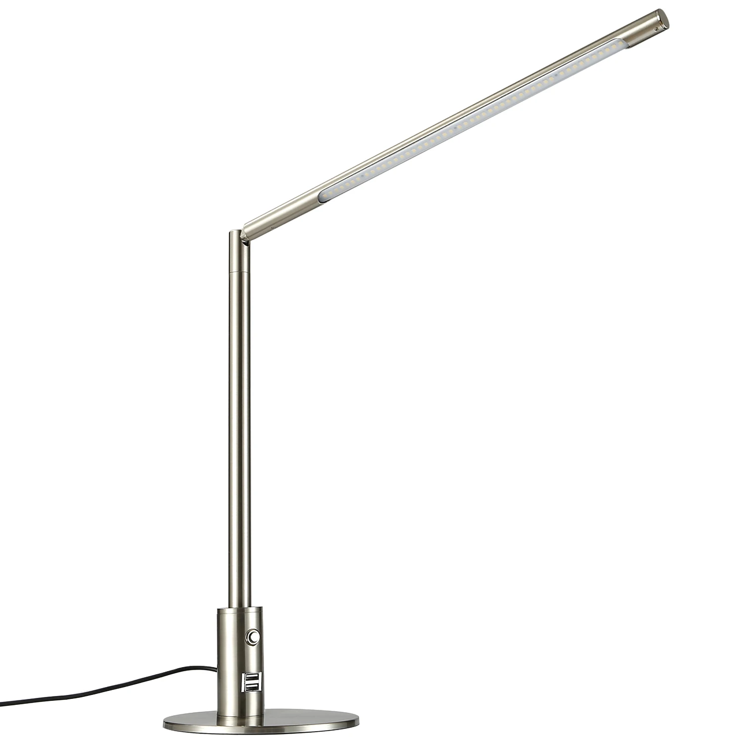 High-end brush aluminum writing desk lamp 360 rotatable led table light