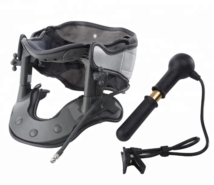 Новейшая модель; С регулировкой по высоте, корсет для вытягивания шеи с насосом надувной корсет для фиксации шейных позвонков