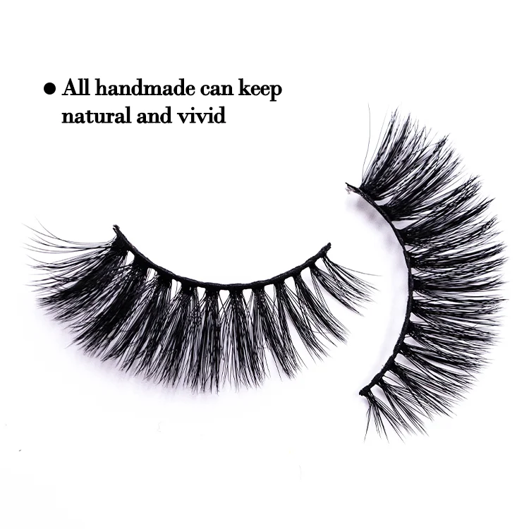 
Wholesale Lashes Best Silk Faux Mink Strip Private Label Custom Eyelashes 