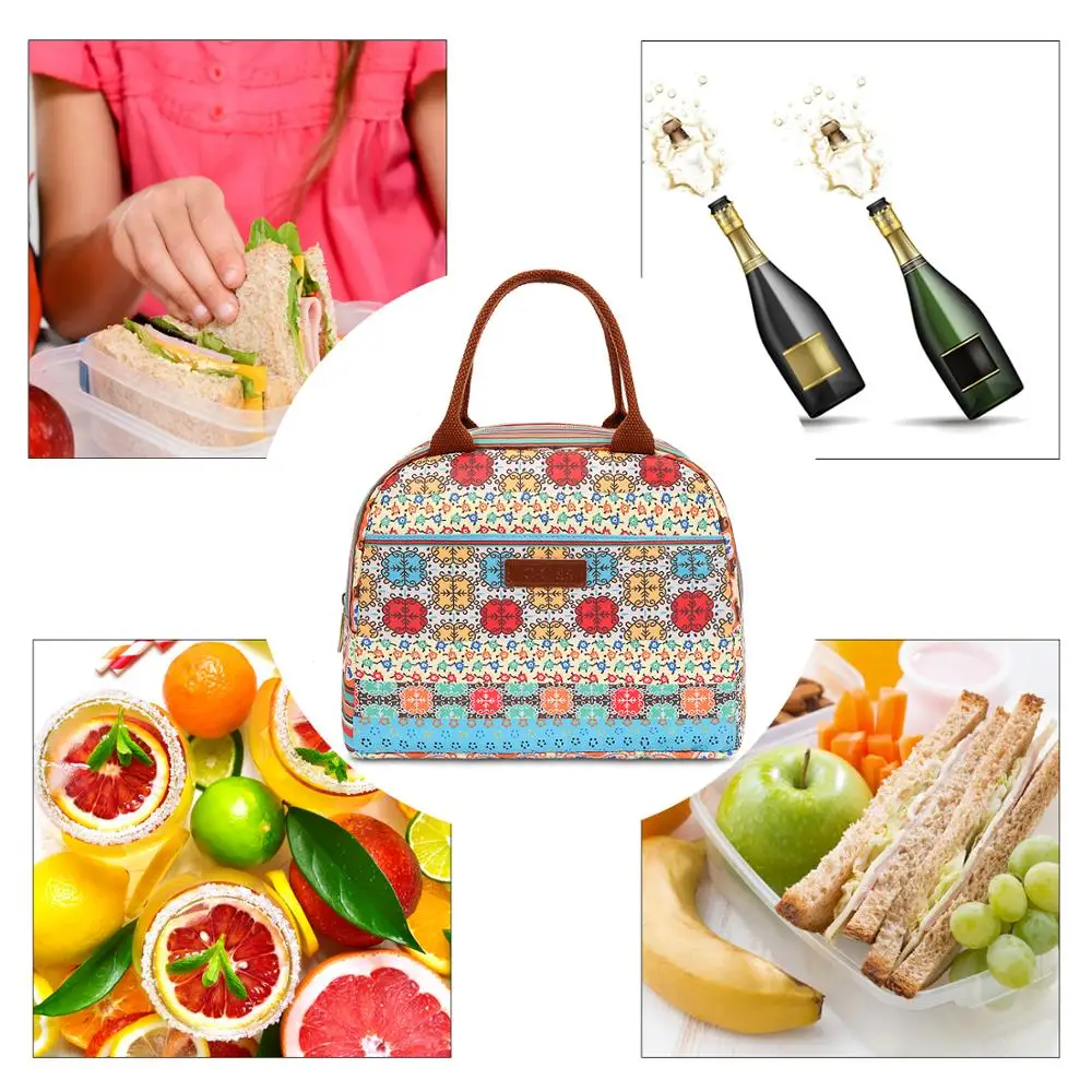 Lokass Newest Fashion Small Cute Portable Food Insulation Lunch Bag Girl Women Lunch Picnic Bags For Ladies