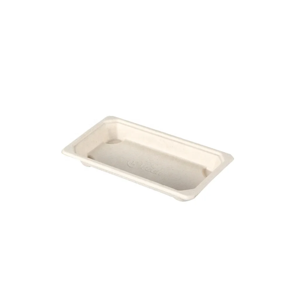  Easy Green Disposable Compostable Biodegradable Paper Sushi Food Tray Base With Lids