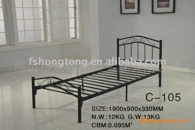 Одиночная металлическая рамка для кровати