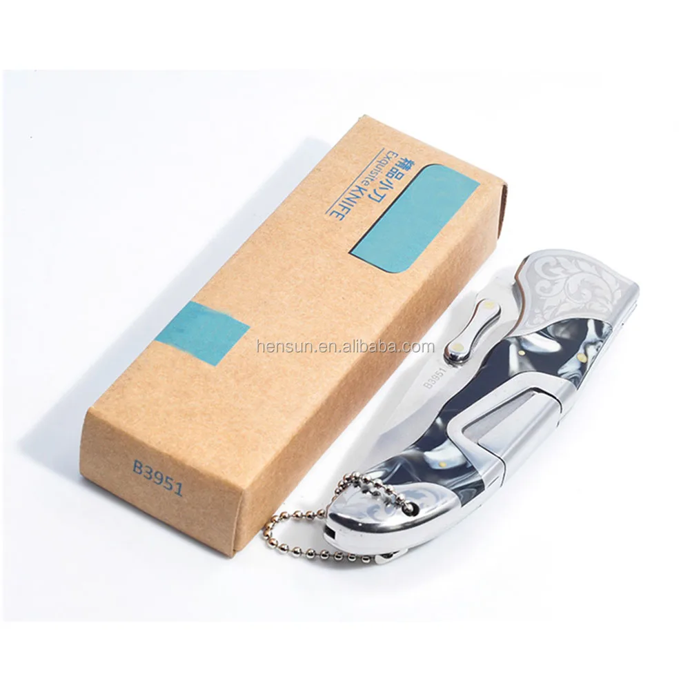 outdoor assistant Stainless steel 420 or 440 survival clasp knife