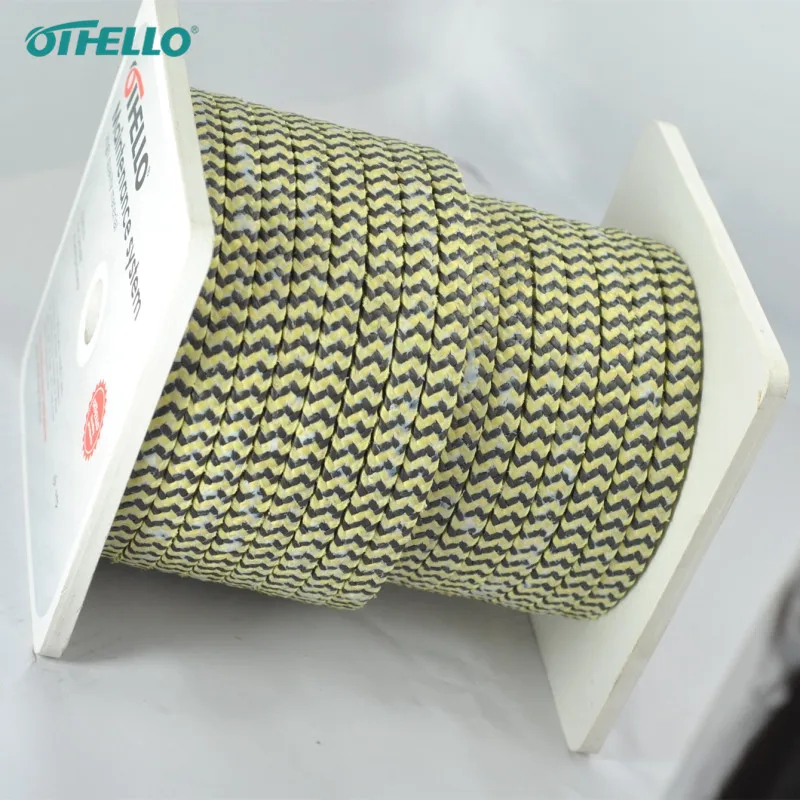 Graphite ptfe aramid fiber packing aramid braided packing for pump