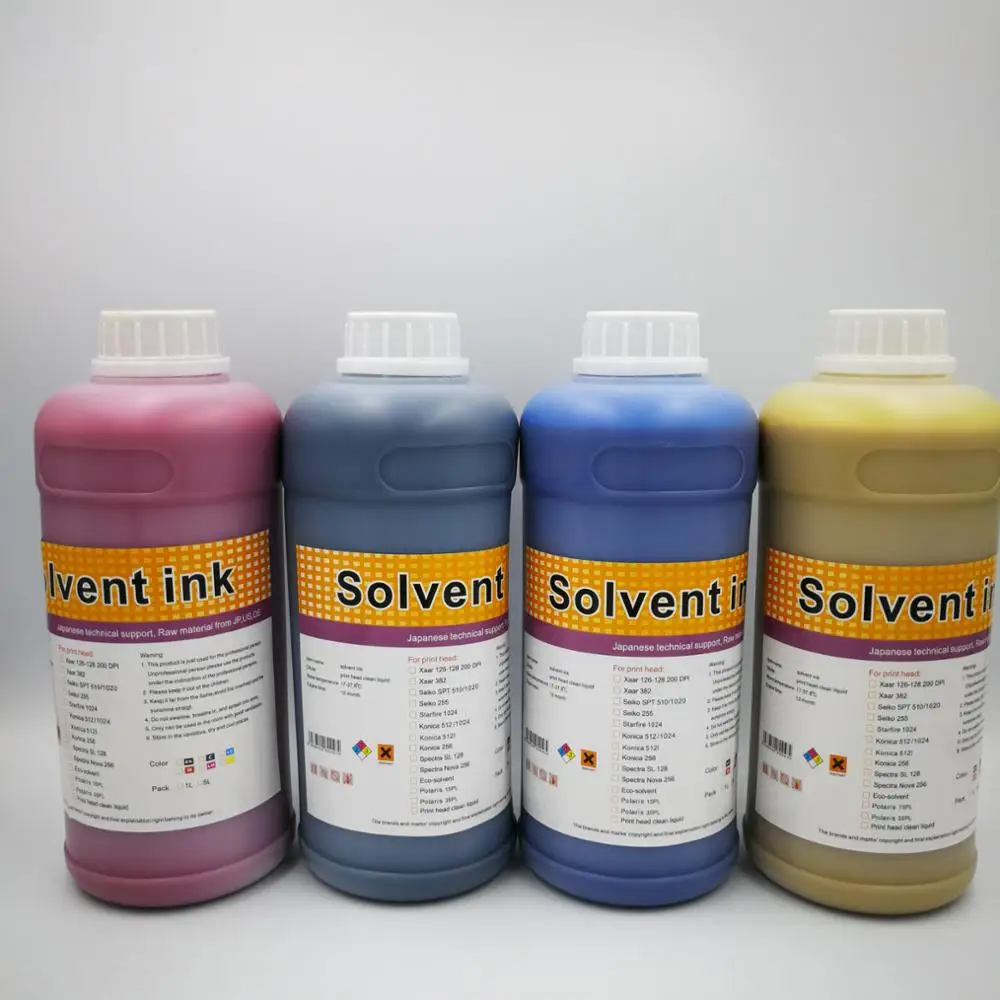 Solvent Ink for Human K-jet 3200 Printer with Konica 14PL Head