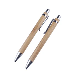 JH Cheap Promotional Bamboo Pens Eco Friendly Natural Wood Bamboo Pens With Logo