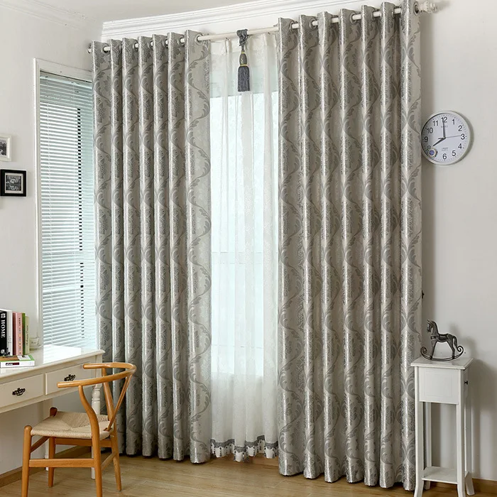 Wholesale cheap jacquard fabric printed roll curtain cloth
