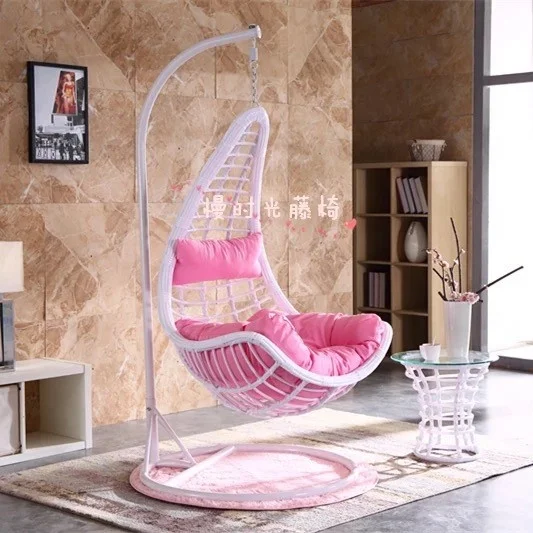 Недорогой ротанговый качающийся стул, маленький гамак из полиэтилена, Плетеный завод Foshan D021