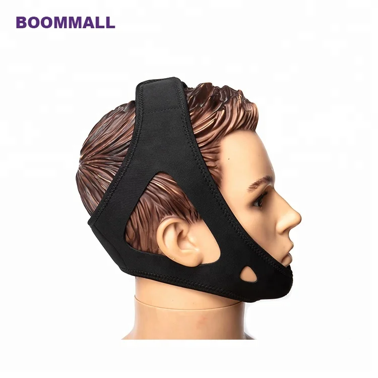 
Wholesales neoprene adjustable anti snore jaw band support unisex stop snoring chin strap 