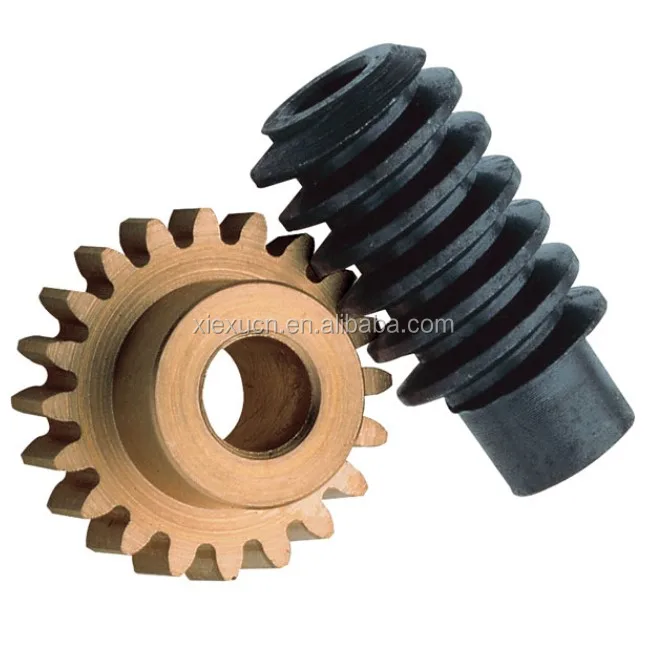 
Custom Screw Drive Worm and Mini Brass Worm Gear 