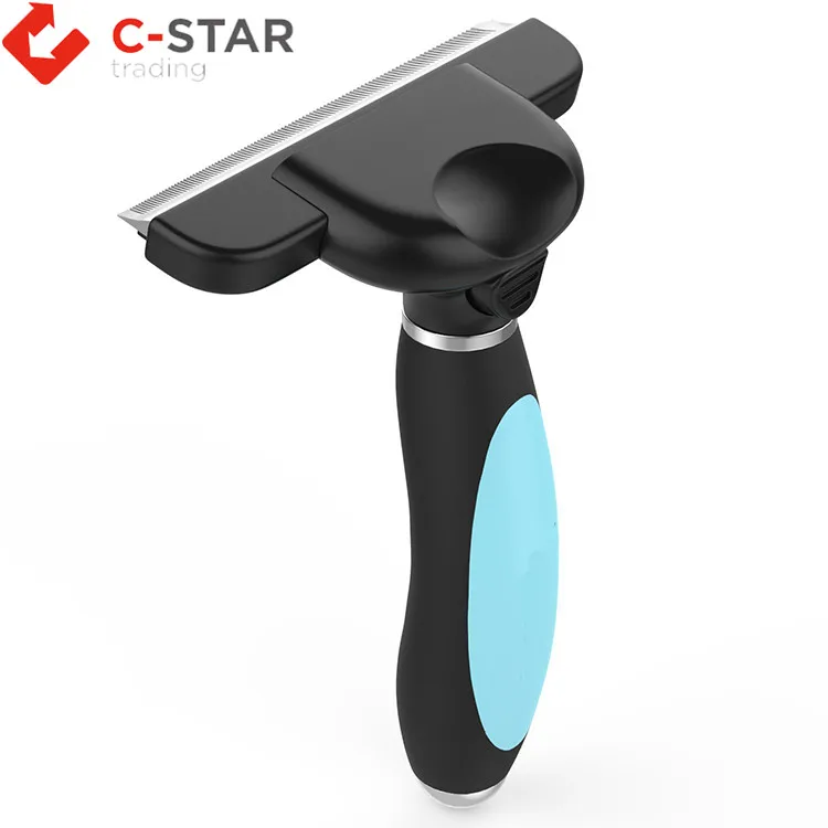 Hot selling good quality pet dog  deshedding grooming tool
