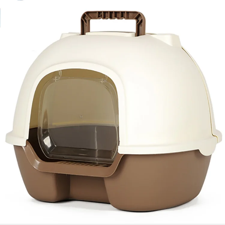 2020 hot selling waterproof hooded cat litter pan cat litter box cat toilet