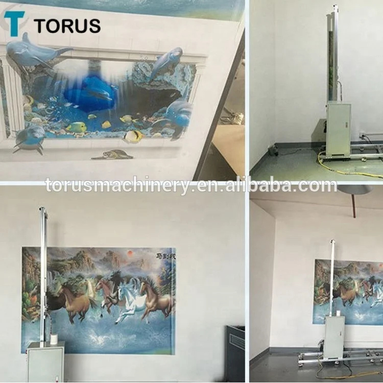 High resolution 3d effect outdoor inkjet printer for wall mural