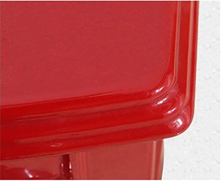 2018 New Design Enamel Polished Cast Iron Wood Burning Red Boiler Stove