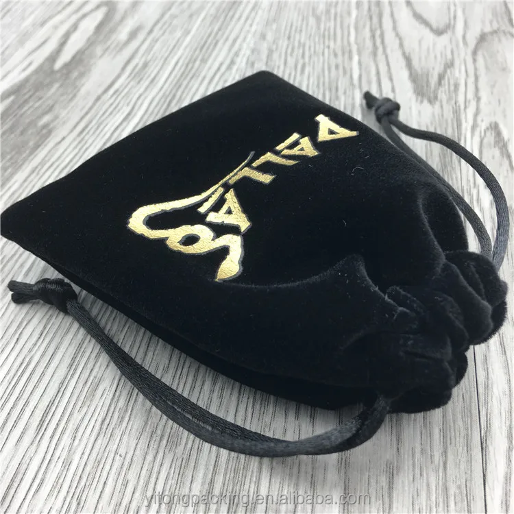 
Custom Jewlery Perfume Pouch Velvet Drawstring Bag With Logo 
