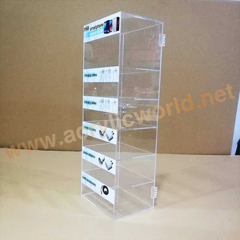 Customized Made in China Custom Acrylic Mobile Phone Accessories Display Stand