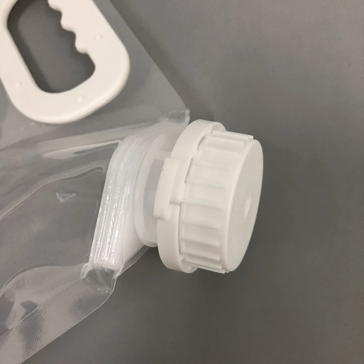 Cheap custom design plastic BPA free drinking clear folding 3 liter water bottle with handle