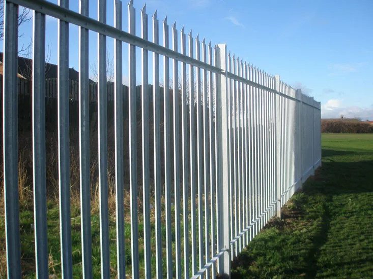 Alibaba China Manufacture Garden And Home Decorative  Used Steel Residential Security Hot Dipped Galvanized Steel Palisade Fence