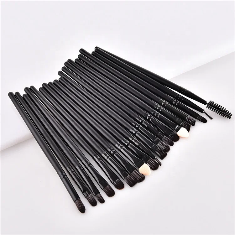 
Mini Eye Shadow Make Up Brush Set Black 20Pcs Makeup Brush Set 
