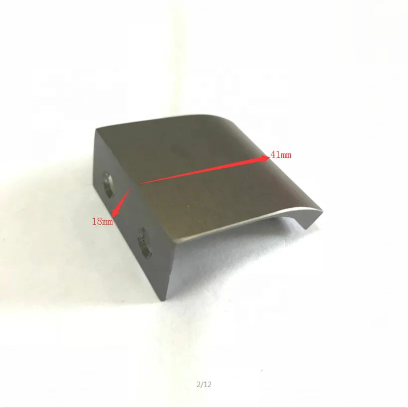 Modern Concealed Furniture Cabinet Door Finger Pull Aluminium Customized Color Edge Cabinet Handles