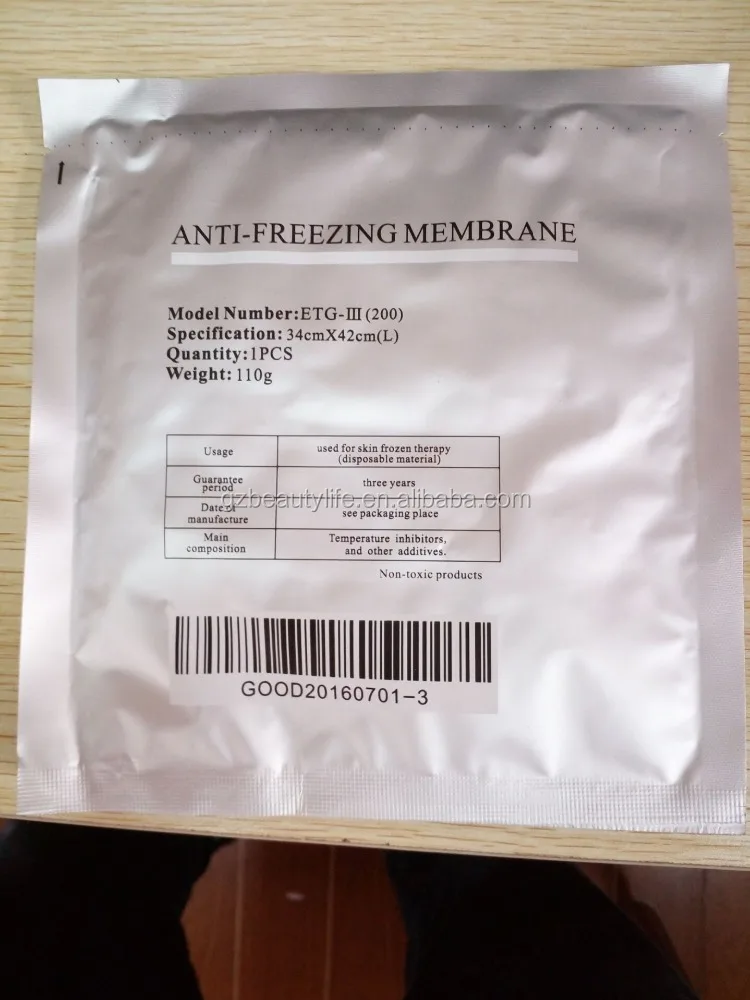 Cryotherapy Use Medical Anti-freezing cryolipolysis antifreeze membrane