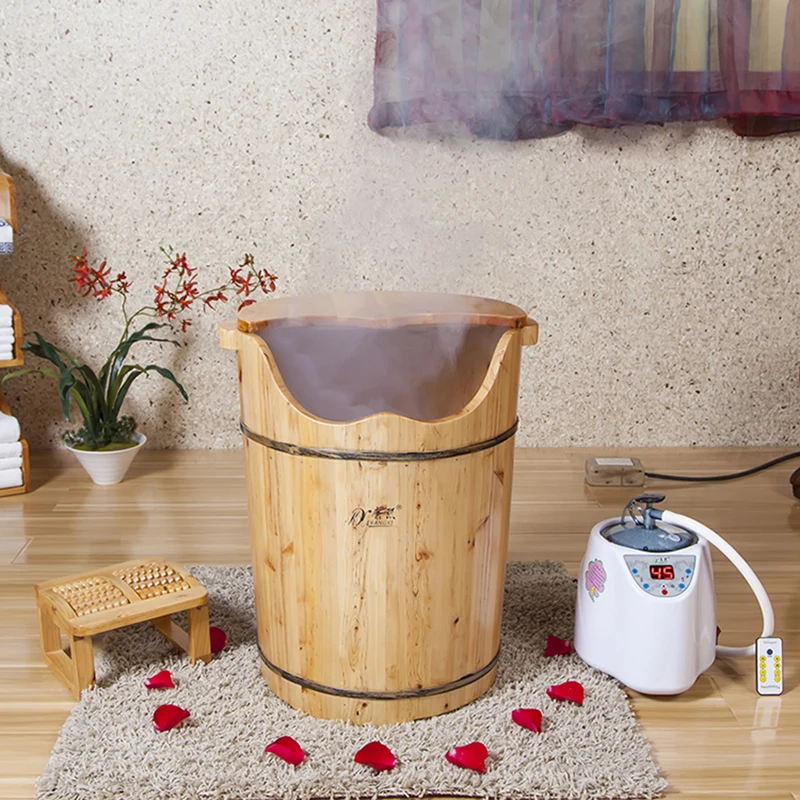 Steam Generator Foot Care Wooden Foot Bath Bucket