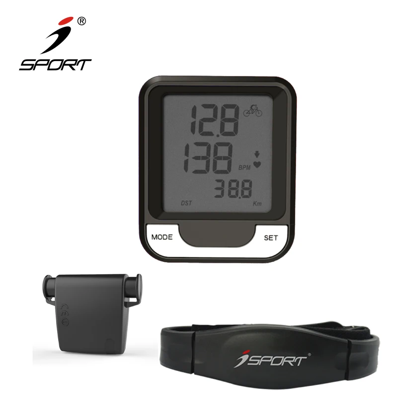 Bicycle Accessories Wireless Bike Computer Tractor Speedometer with Heart Rate Alarm Belt