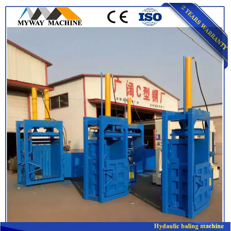 China Hydraulic Baler Machine Waste Cotton Baling Press Machine