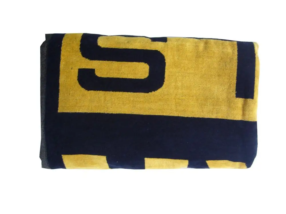 Popular Luxury Weighted Velour Personalised beach towel for bath,beach