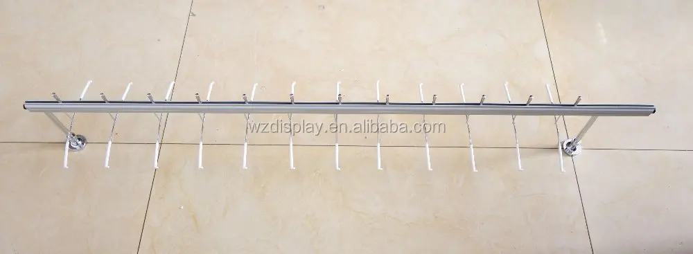 wall mount sunglasses display bar;eyewear display poles;eyeglasses display rods