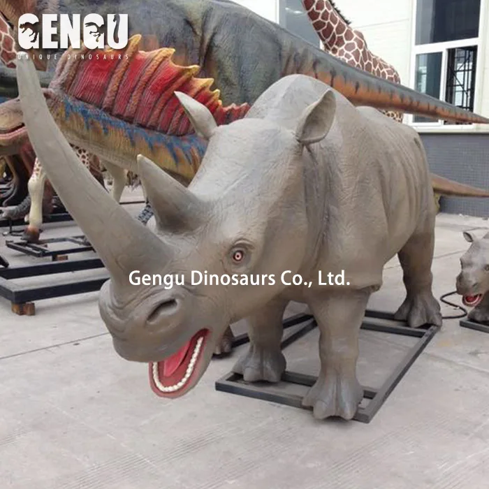 Remote Control 3D Dicerorhinus Robotic Animals