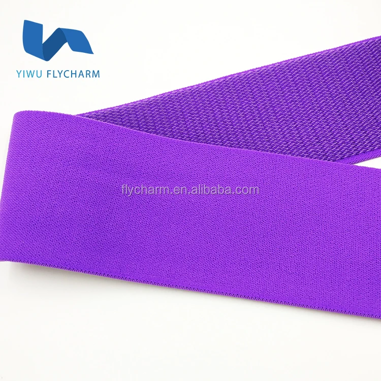 
Colored elastic loop tape for wrist band 