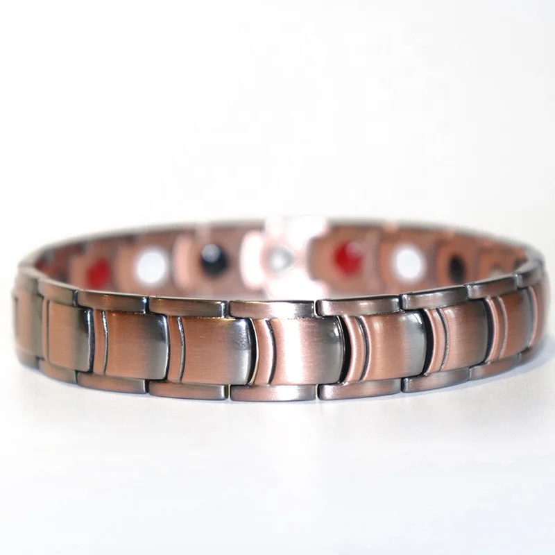 High quality custom copper magnetic therapy bracelet 4 in 1 bio energy magnetic bracelet bracelet magnetic medical