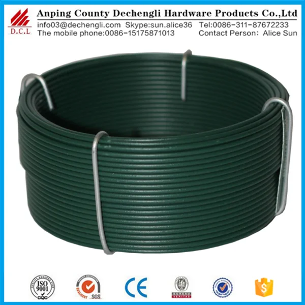 Epoxy Coated Rebar Tie Wire/pvc coated rebar tie wire