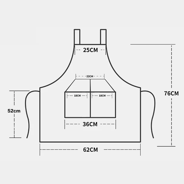 Kitchen baking nail milk tea shop cooking clothes women men professional customization can be wholesale canvas apron
