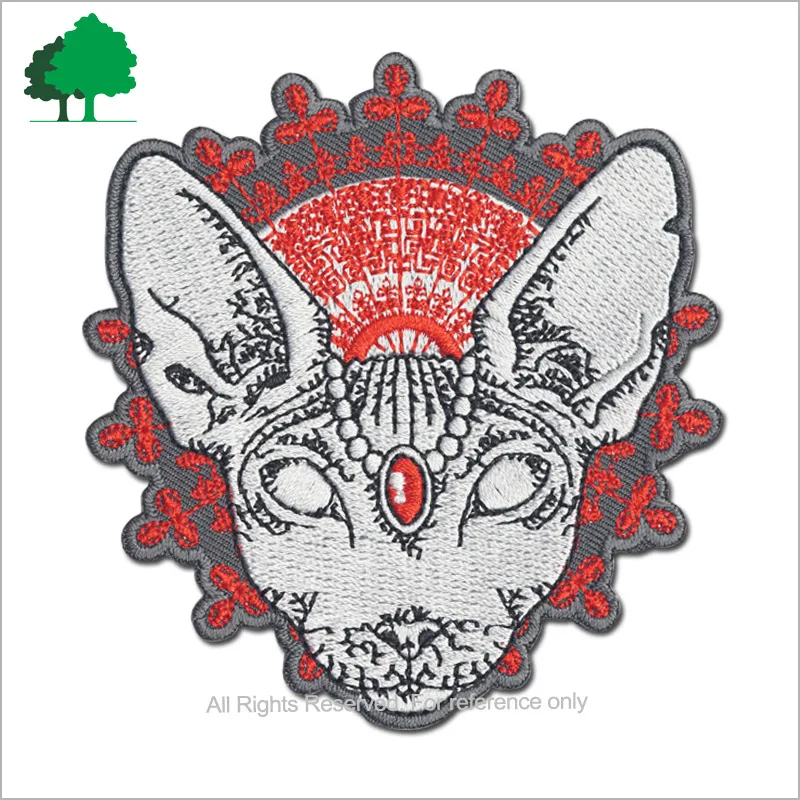 Direct factory sale custom high quality cheaper embroidery patch German Shepherd Embroidery patches