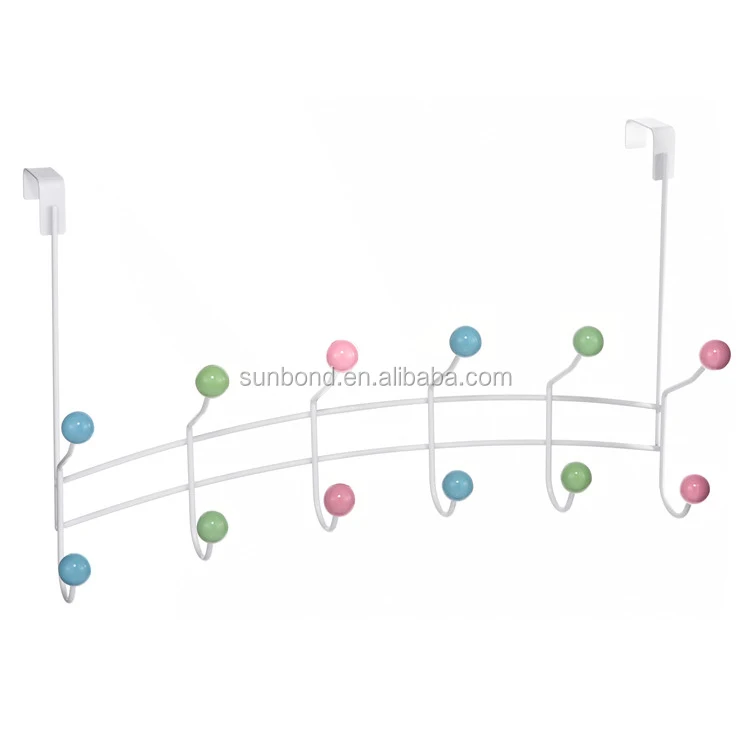 
over the door bathroom Metal shower towel wall hanging coat hanger hook 