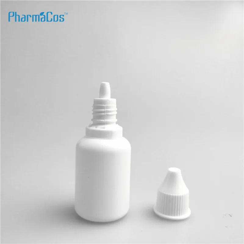 Empty PE Medical Eye Drops Bottle 10ml Plastic Eye Dropper Bottle 20ml with Childproof Cap