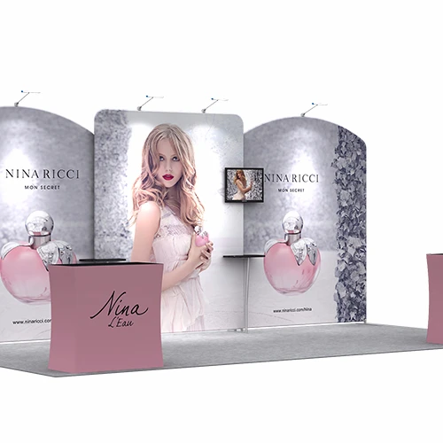 
 6x6 алюминиевый современный выставочный стенд на заказ 6x6 выставочный стенд  