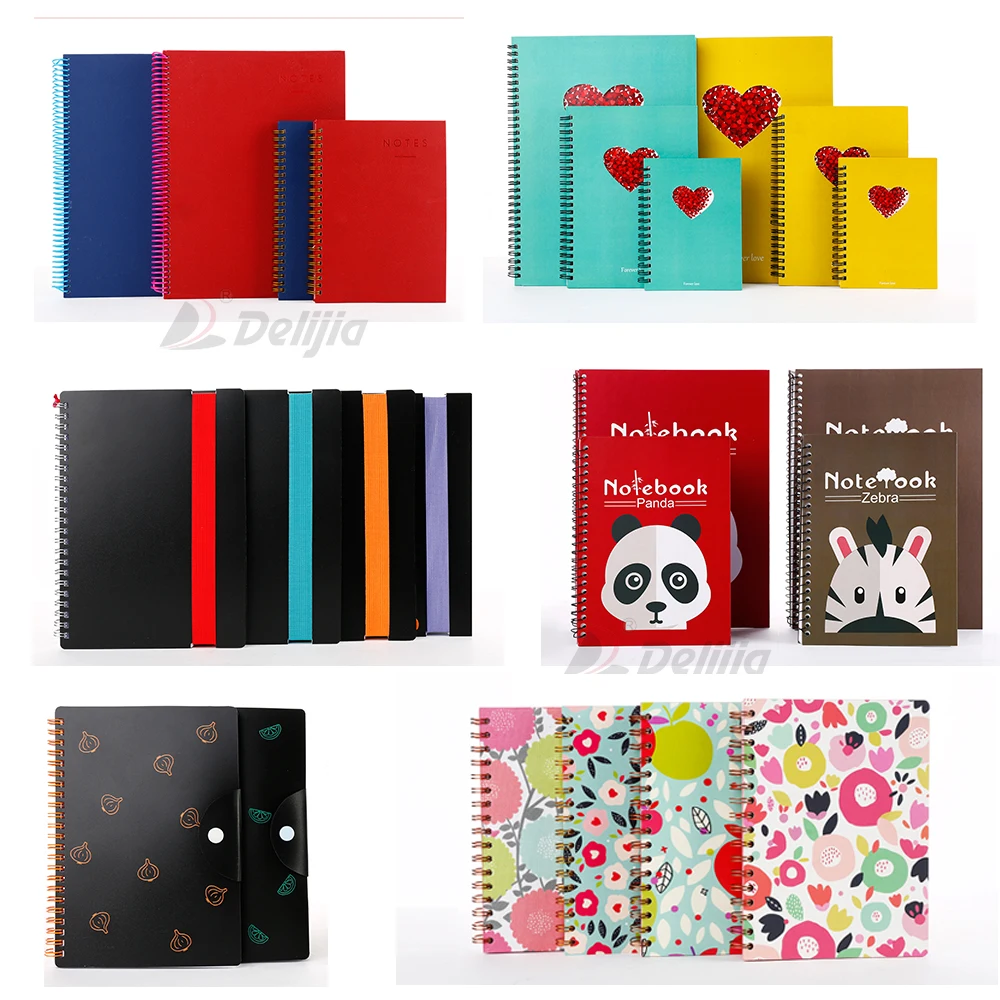 Sketch book with pen holder elastic band sprial sketchbook for drawing custom a3/a4/a5/a6 size