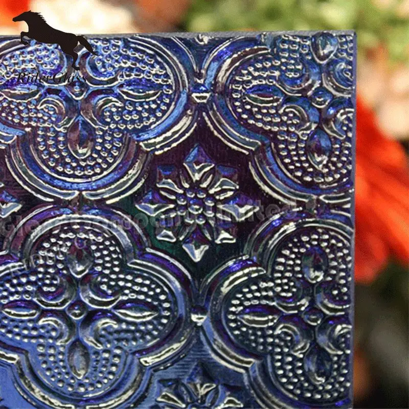 3.5/4/5/5.5mm CE & ISO9001 Accredited Clear Flora Figured Glass