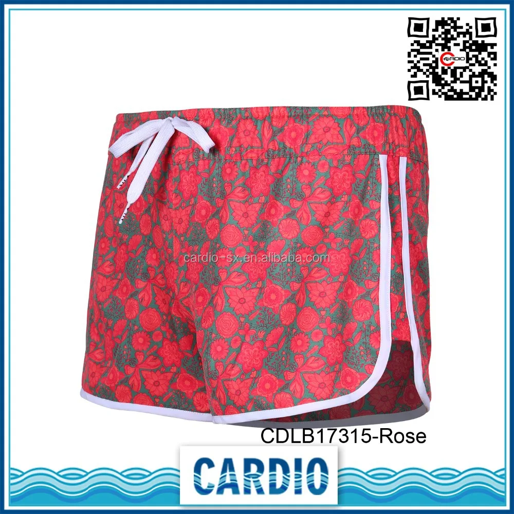 Идеально подходит для всех летний сезон красивая роза девушки пляж шорты 00% быстросохнущие очень удобно и свежий пляж шорты