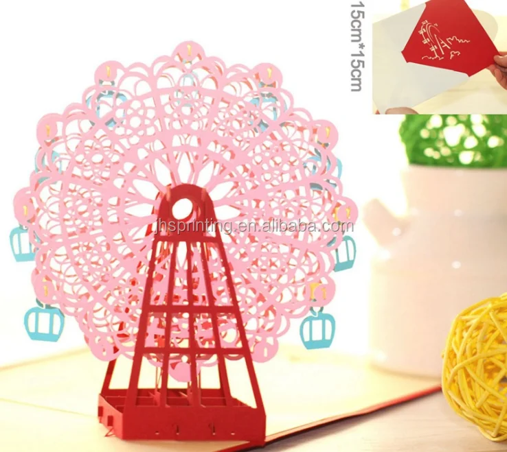 2017 Wholesale 3d Pop Up Happy Birthday Greeting Card Xiamen