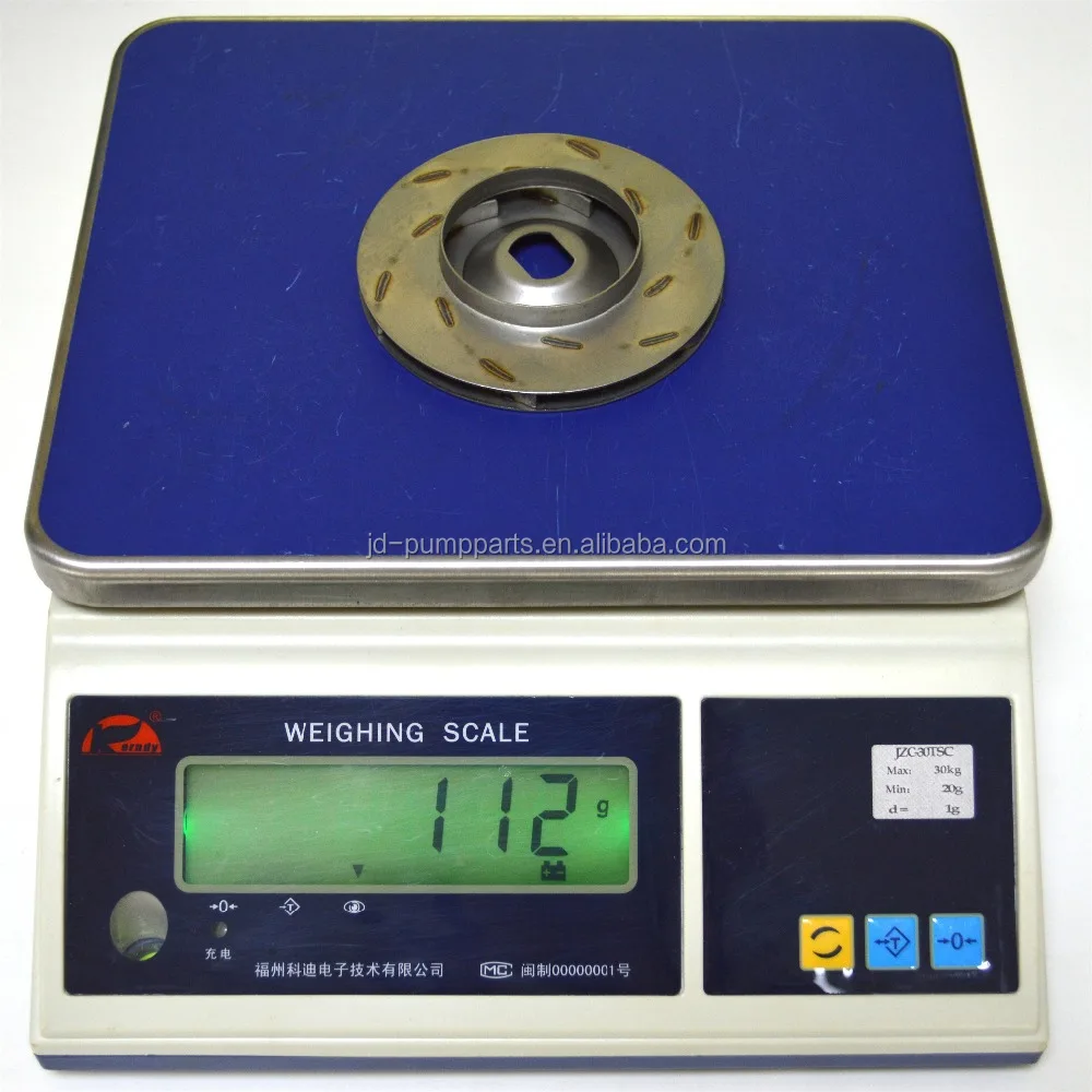 Stainless steel pump impellers for 8T multistage pump with laser repair welding