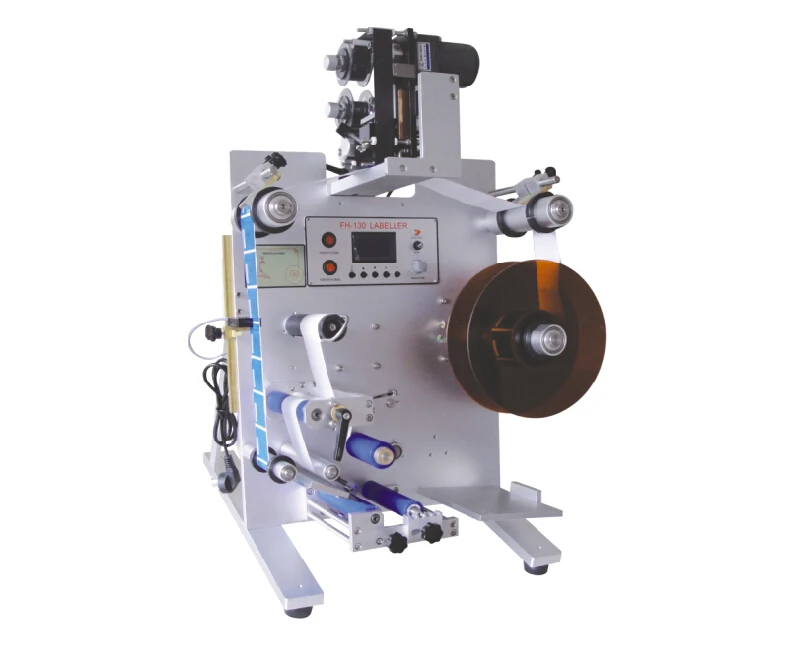 
FH-130 Round Bottle Self Adhesive Semi Automatic Labeling Machine For Front And Back Labeling 
