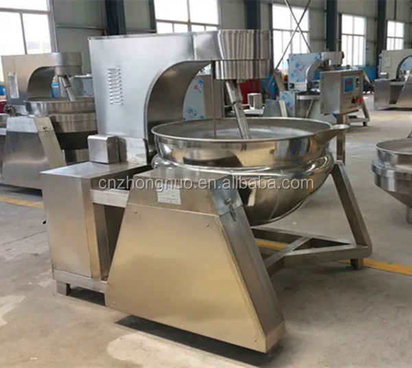 High quality electromagnetic heating planetary stir frying pan/wok/pot automatic PLC planetary jacket kettle with mixer