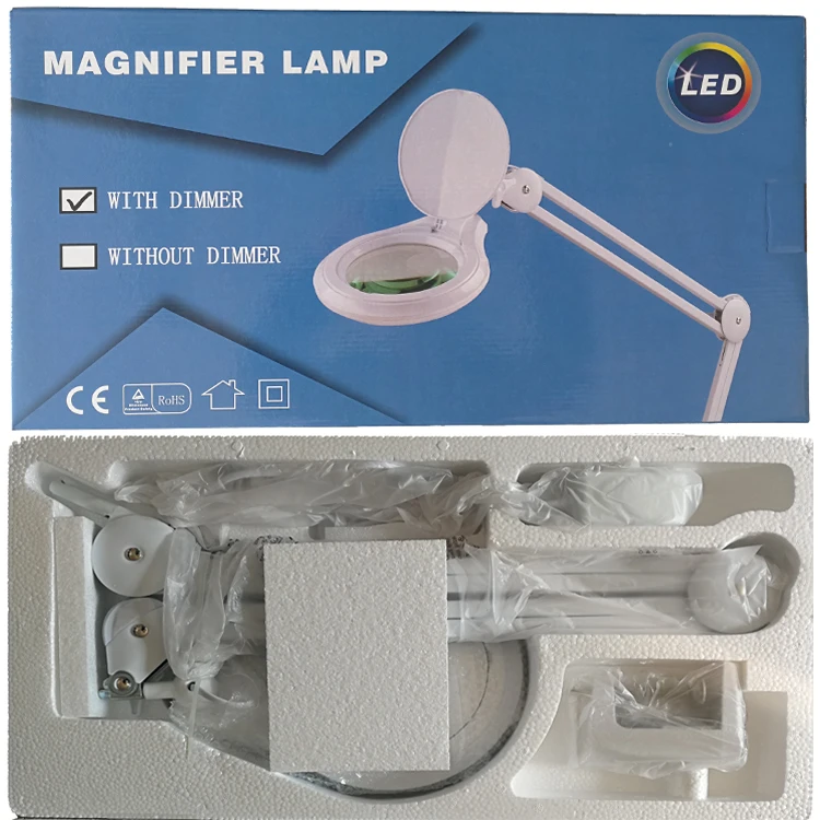 magnifying lamp led magnifier lamp beauty salon supplies furniture laboratory eyelash extension nail table lampe loupe