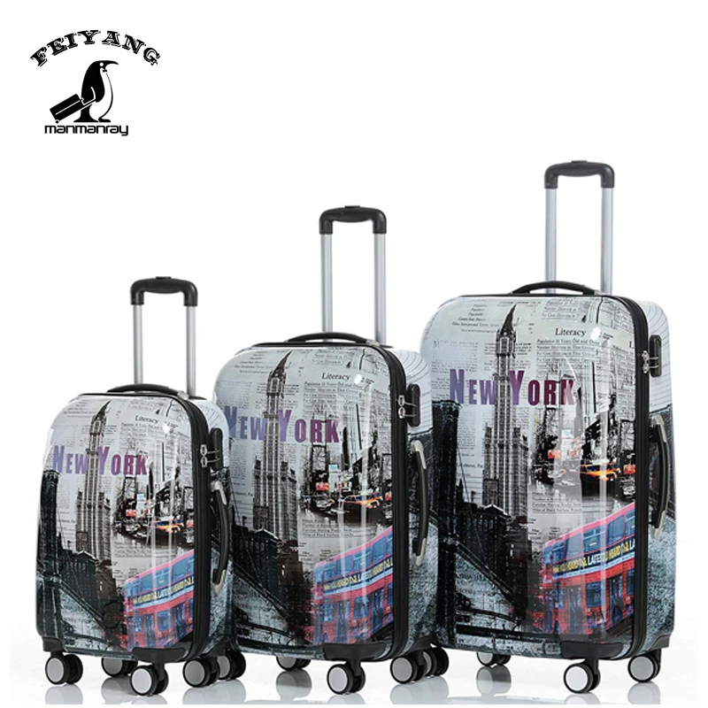 3PCS ABS TROLLEY LUGGAGE SET 3PCS ABS SUITCASE 3PCS TRAVEL CASE SET